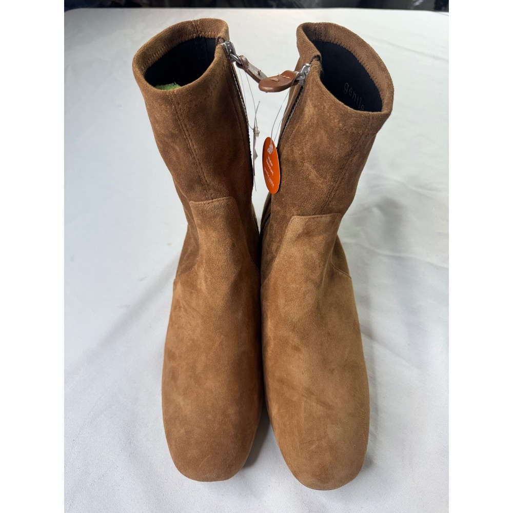 Gentle Souls Kenneth Cole Eliza Cognac Brown Water Resistant Suede Boots 9 - Picture 5 of 12